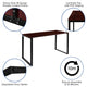 Mahogany |#| Commercial Grade Industrial Style Office Desk - 55inch Length (Mahogany)