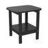 Newport HDPE 2-Tier Adirondack Side Table - All-Weather - Indoor/Outdoor