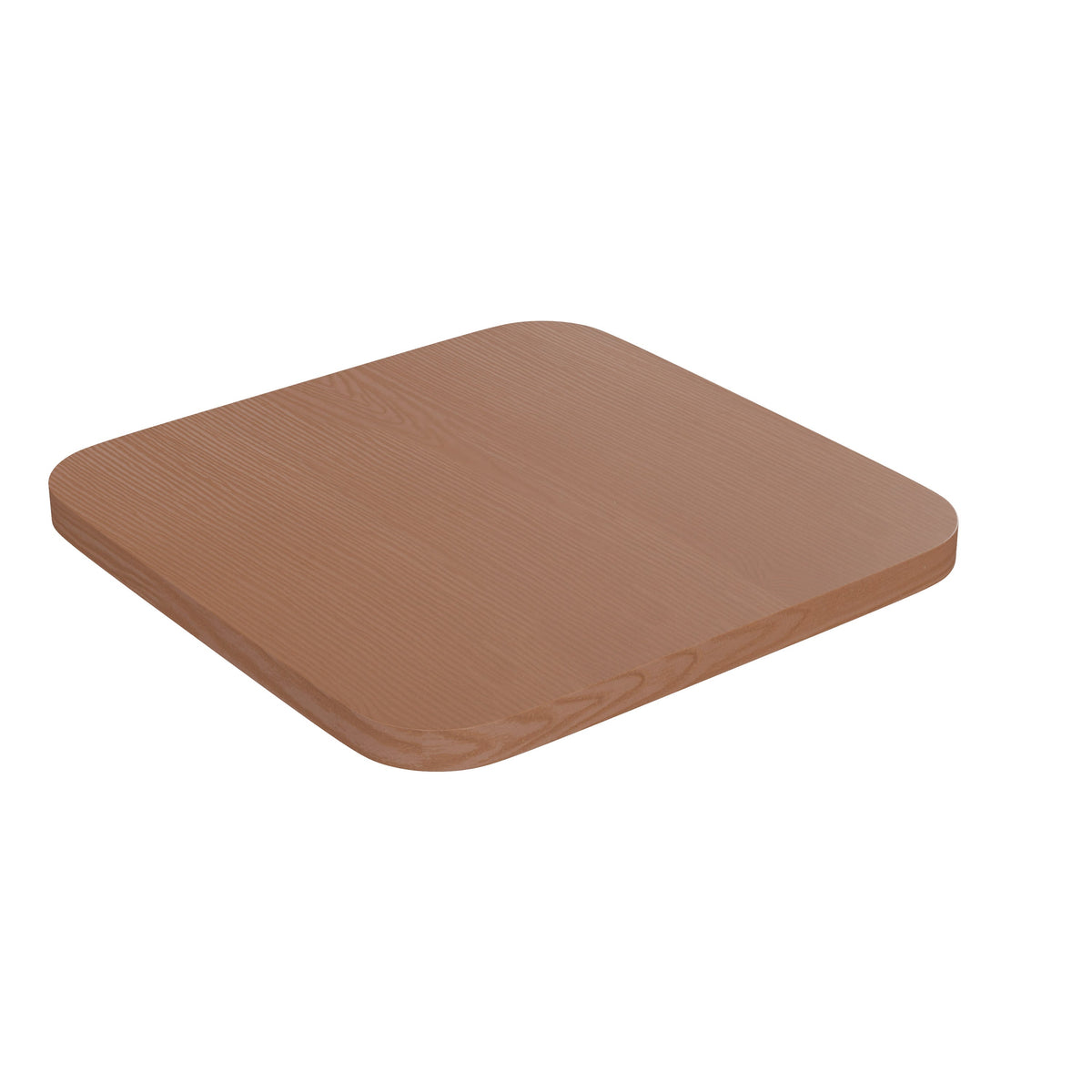 Teak |#| All-Weather Polystyrene Seat for Colorful Metal Stools and Chairs - Teak