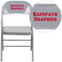 Personalized HERCULES Series Triple Braced & Double Hinged Metal Folding Chair