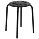 Black |#| Plastic Nesting Stack Stools - School/Office/Home, 17.5inchHeight, Black (5 Pack)