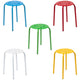 Assorted |#| Plastic Nesting Stack Stools-School/Home, 17.5inchHeight, Assorted Colors (5 Pack)