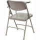 Premium Steel Beige Folding Chair with Left Handed Tablet Arm - Event Chair