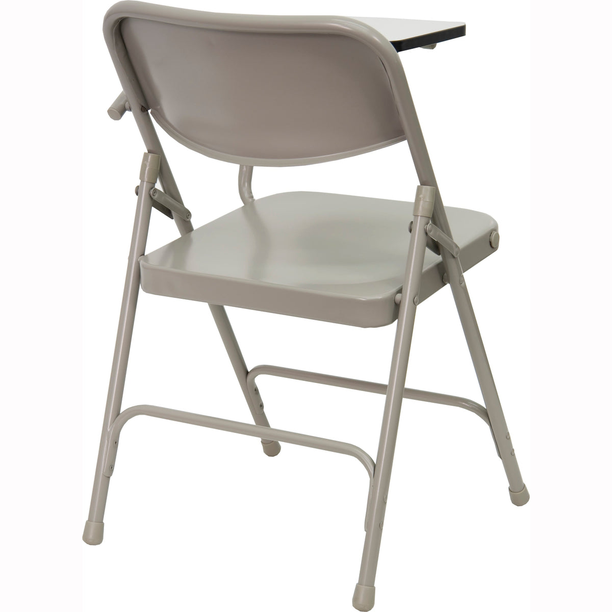 Premium Steel Beige Folding Chair with Left Handed Tablet Arm - Event Chair