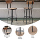 Antique Copper |#| Ant Copper Restaurant Barstool with Wood Seat & Back & Gray Powder Coat Frame