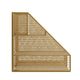 Large Steel Mesh Desktop Organizer with File Holder and Pen Storage-Gold