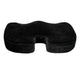 Black Contoured Office Chair Cushion - Certi-PUR US Certified 100% Memory Foam