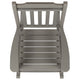 Gray |#| 2 Pack All-Weather Rocking Chair in Gray Faux Wood - Patio and Yard Furniture