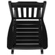 Black |#| 2 Pack All-Weather Rocking Chair in Black Faux Wood - Patio and Yard Furniture