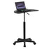 Sit to Stand Mobile Laptop Computer Desk - Portable Rolling Standing Desk