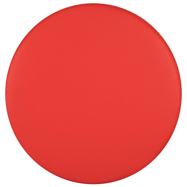 Red |#| 18inchH Soft Seating Flexible Circle for Classrooms and Common Spaces - Red