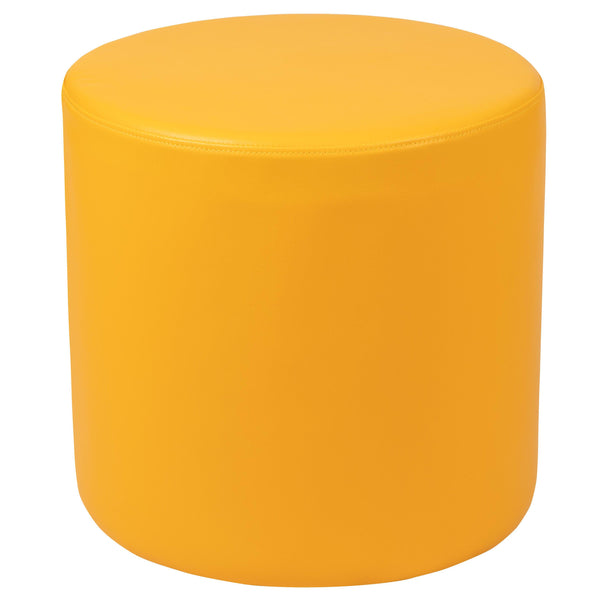 Yellow |#| 18inchH Soft Seating Flexible Circle for Classrooms and Common Spaces - Yellow