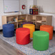 Yellow |#| 18inchH Soft Seating Flexible Circle for Classrooms and Common Spaces - Yellow