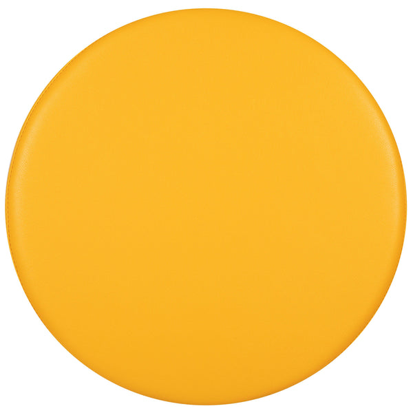 Yellow |#| 18inchH Soft Seating Flexible Circle for Classrooms and Common Spaces - Yellow