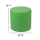 Green |#| 18inchH Soft Seating Flexible Circle for Classrooms and Common Spaces - Green