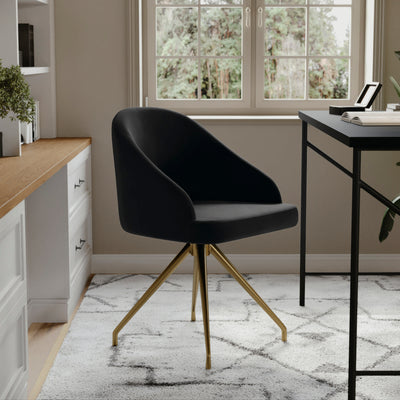 Sora Upholstered Stationary Office Chair - View 2