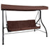 Tellis 3-Seat Outdoor Steel Converting Patio Swing Canopy Hammock with Cushions / Outdoor Swing Bed