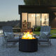 Black |#| Commercial Grade 27" Outdoor Smokeless Wood Burning Fire Pit - Black