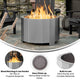 Stainless Steel |#| Commercial Grade 27" Outdoor Smokeless Wood Burning Fire Pit - Stainless Steel