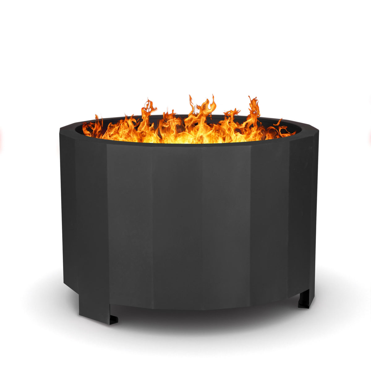Black |#| Commercial Grade 27" Outdoor Smokeless Wood Burning Fire Pit - Black