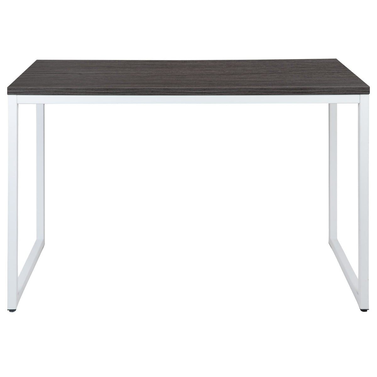 Rustic Gray Top/White Frame |#| Industrial Modern Desk-47inchL Commercial Grade Home Office Desk-Rustic Gray/White