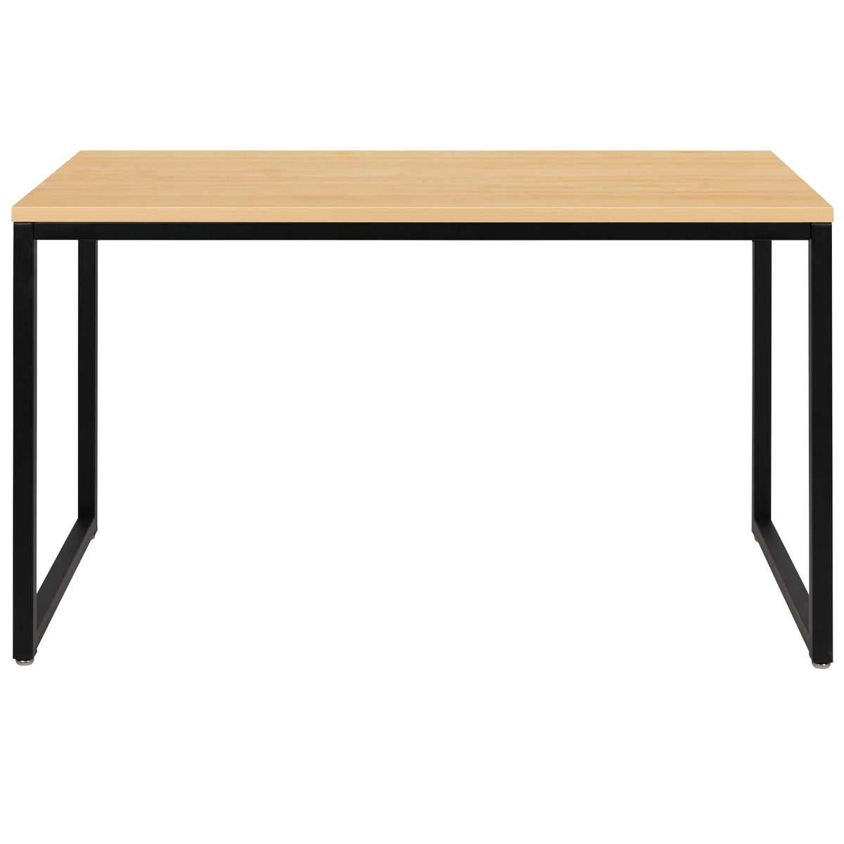 Maple Top/Black Frame |#| Industrial Modern Desk-47inchL Commercial Grade Home Office Desk-Maple/Black