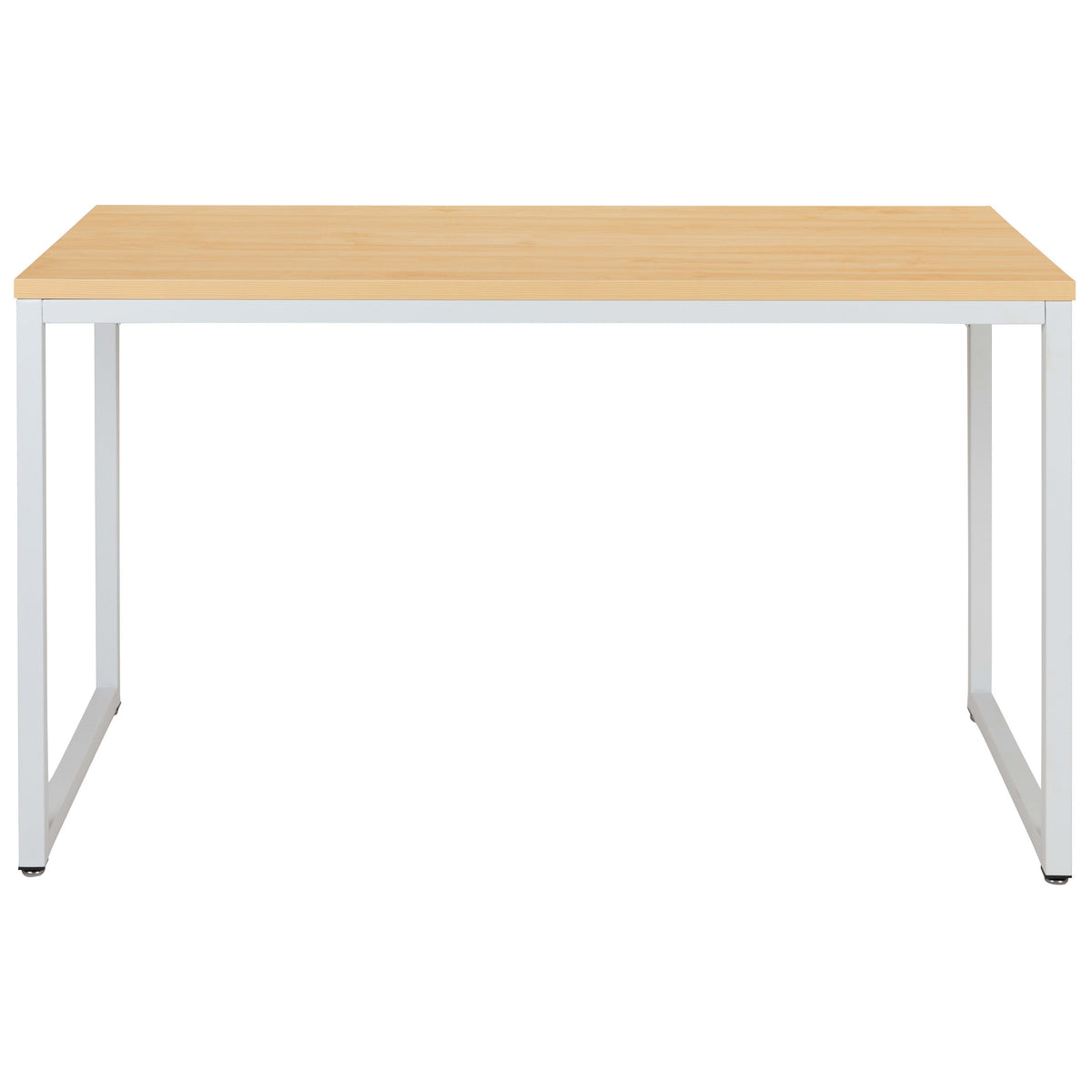 Maple Top/White Frame |#| Industrial Modern Desk-47inchL Commercial Grade Home Office Desk-Maple/White