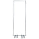 24"L x 72"H |#| Transparent Acrylic Mobile Partition with Lockable Casters, 72"H x 24"L