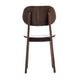 Antique Copper |#| Commercial Solid Wood Dining Chair with Curved Backrest in Antique Copper