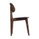 Antique Copper |#| Commercial Solid Wood Dining Chair with Curved Backrest in Antique Copper