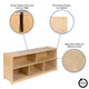 24"H x 48"L |#| Wooden 5 Section School Classroom Storage Cabinet for Commercial or Home Use