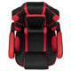 Black with Red Trim |#| Red Ergonomic Gaming Chair - Reclining Back/Arms, Footrest, Massaging Lumbar